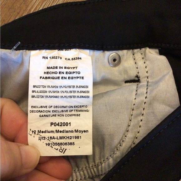 Lee Women’s Black Mid Rise Fit Belted Skimmer Pants- Irregular Size 12M - Picture 9 of 10